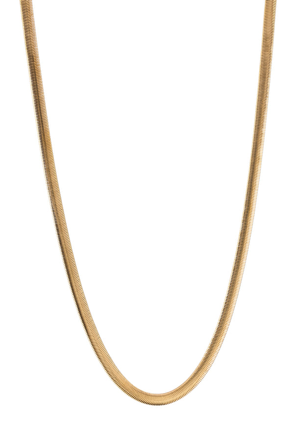 Herringbone Chain 5mm - 24 Inch (Gold)