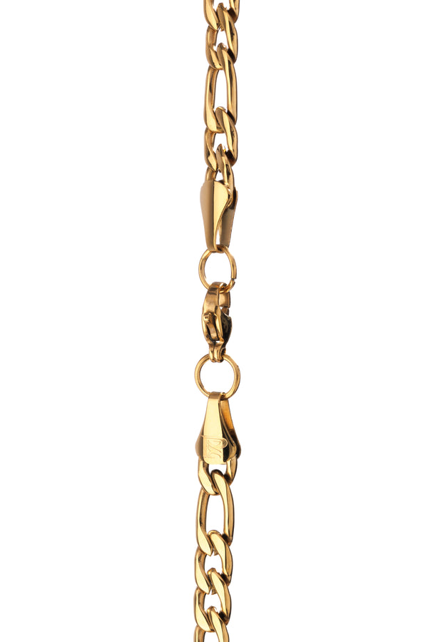 Figaro Chain 5mm - 24 Inch (Gold)