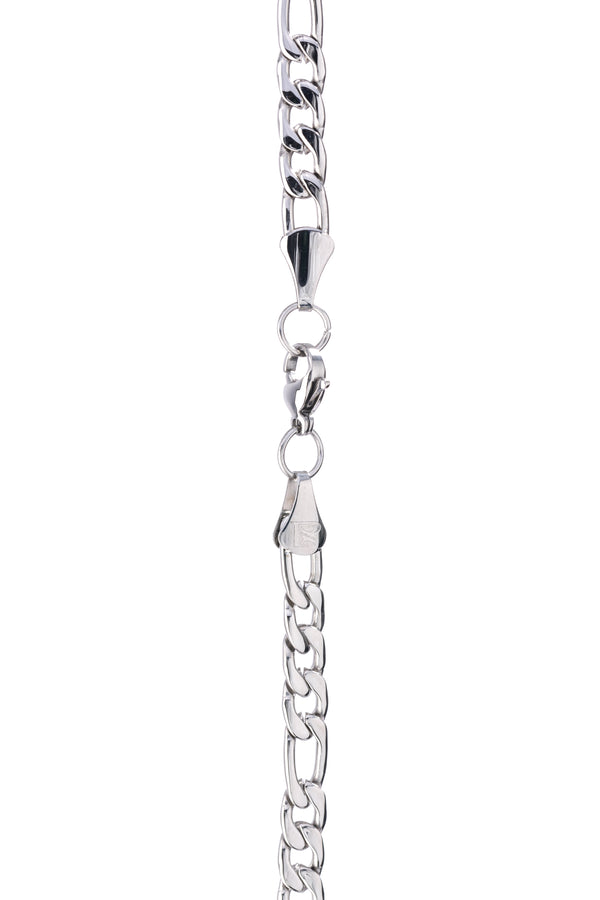 Figaro Chain 5mm - 24 Inch (Silver)