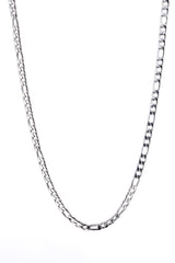 Figaro Chain 5mm - 24 Inch (Silver)