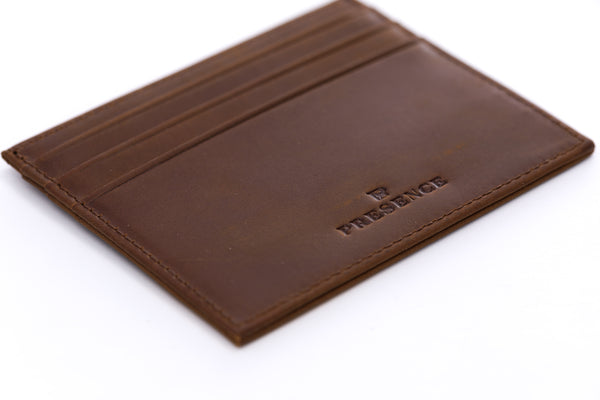 Presence (Brown) Leather Card Holder