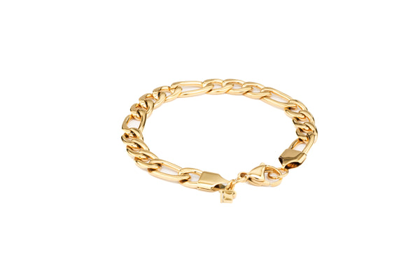 Figaro Bracelet 7.5mm - (Gold)