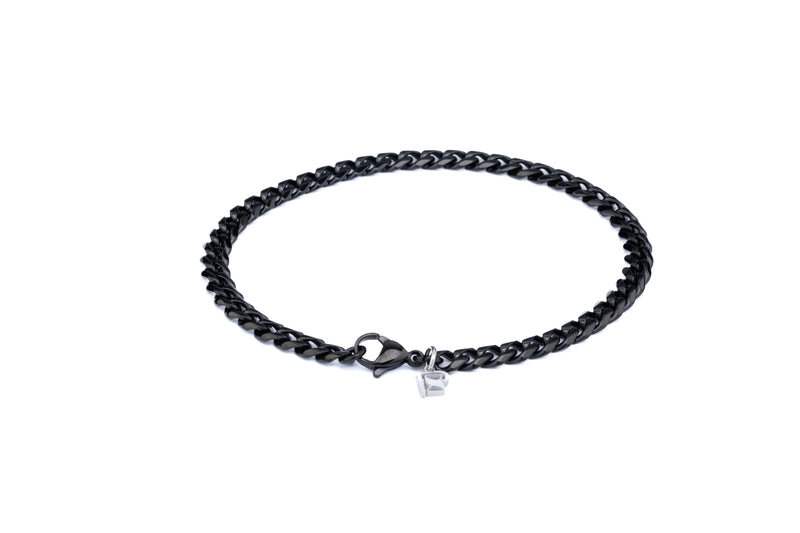 Cuban Bracelet 5mm- (Black)