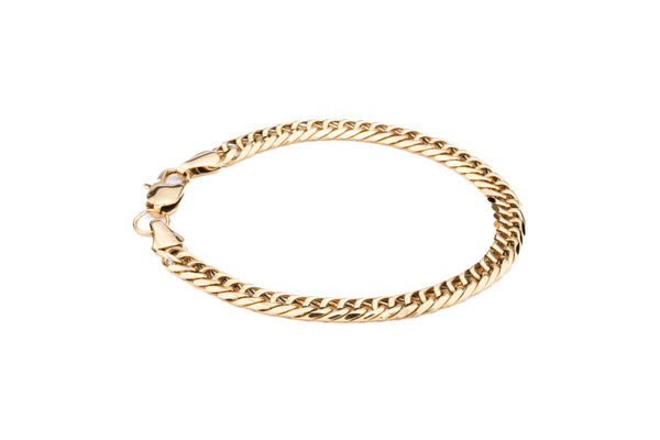 Curb Bracelet 7mm - (Gold)