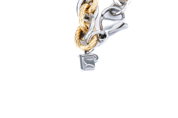 2-Tone Bracelet 6mm - (Gold&Silver)