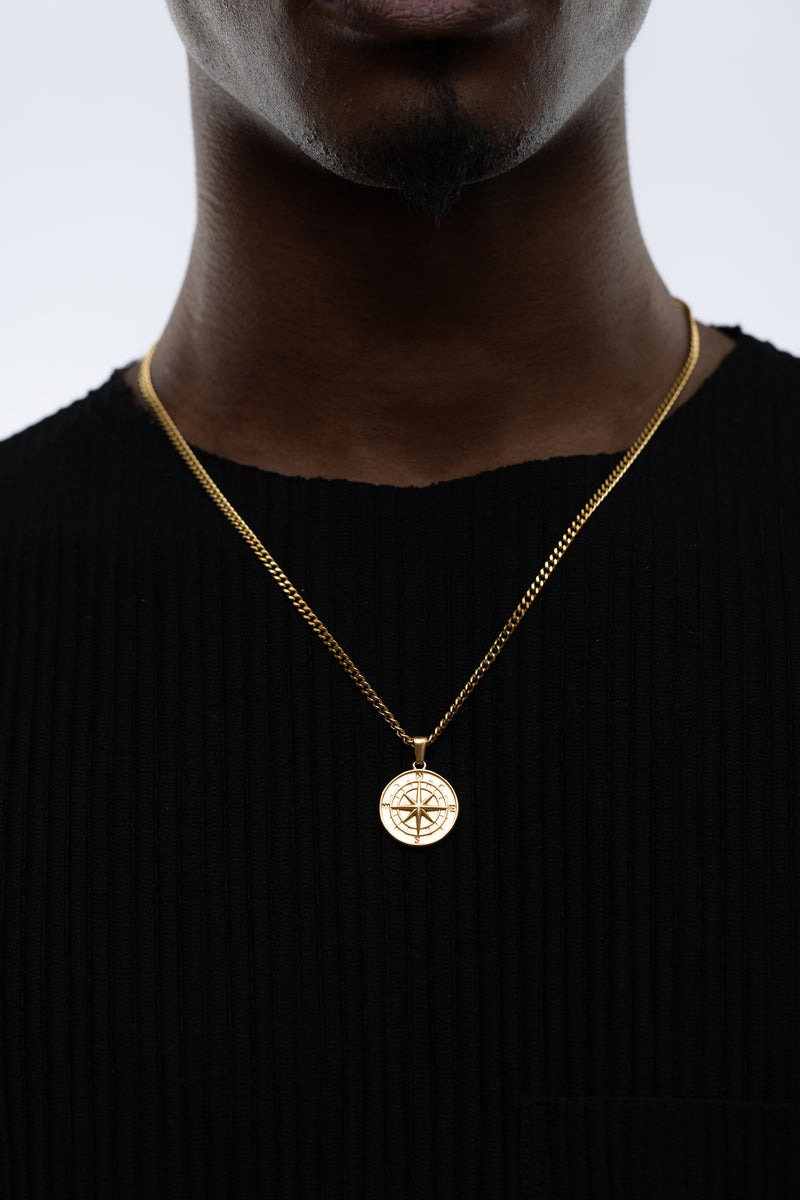 Compass Pendant (Gold)