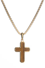 Marble Cross Pendant (Gold)