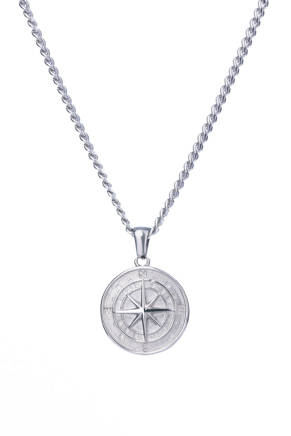 Compass Pendant (Silver)