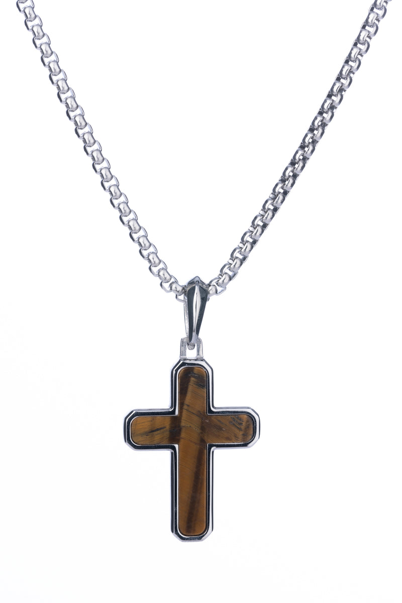 Marble hot sale cross necklace