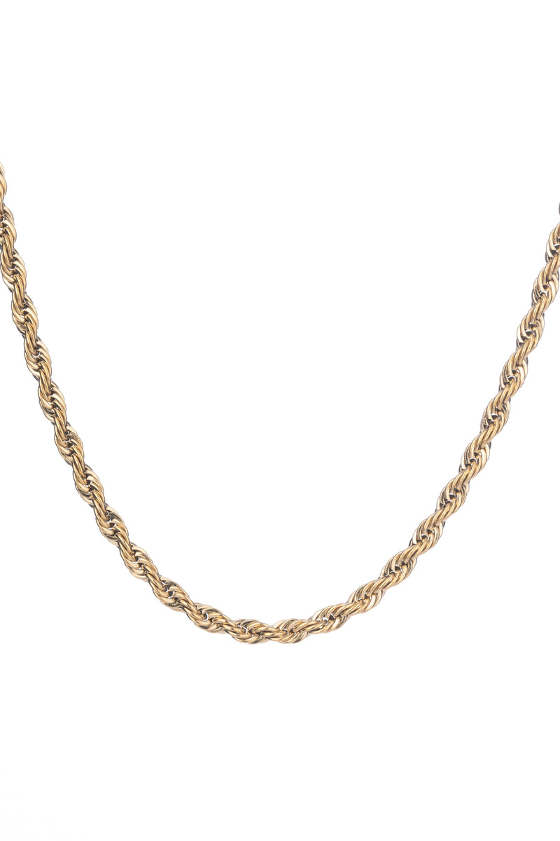 Classic Rope Chain 18 Inch (Gold)