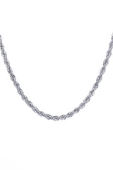 Classic Rope Chain 18 Inch (Silver)