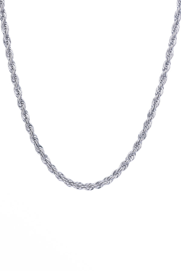 Classic Rope Chain 23 Inch (Silver)